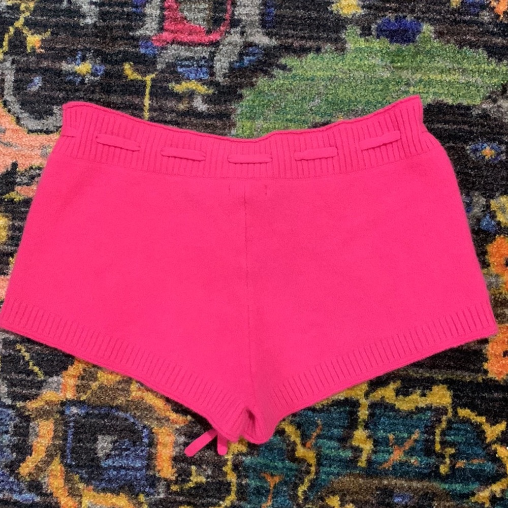 NWT Free People Intimately Cozy Up Cashmere  Hot Pink Shorts Size Large - Picture 4 of 4